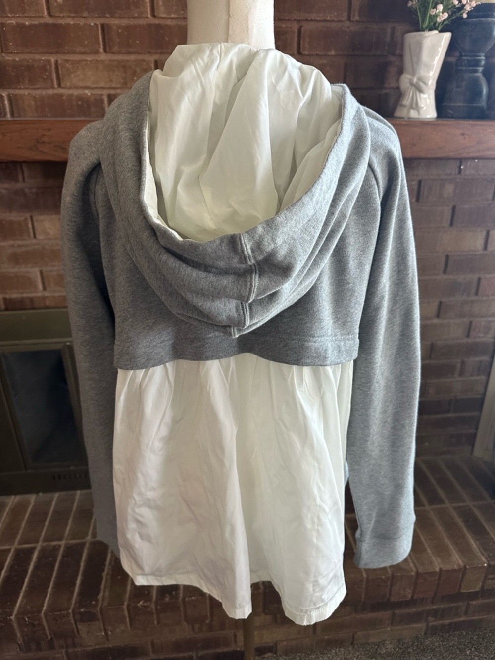 Kate Spade New York Mixed Media Zip Hoodie Chic Modern (NWOT)